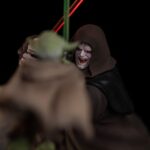 Star Wars Deluxe Art Scale Statue 1/10 Yoda vs Emperor Palpatine (CCXP Exclusive 2024) 31 cm - Image 4