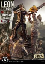 Resident Evil 4 Ultimate Premium Masterline Series Statue 1/4 Leon S. Kennedy vs. Chainsaw Villager Bonus Ver. 76 cm - Image 3