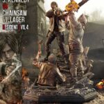 Resident Evil 4 Ultimate Premium Masterline Series Statue 1/4 Leon S. Kennedy vs. Chainsaw Villager Bonus Ver. 76 cm