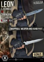 Resident Evil 4 Ultimate Premium Masterline Series Statue 1/4 Leon S. Kennedy vs. Chainsaw Villager Bonus Ver. 76 cm - Image 5