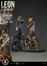 Resident Evil 4 Ultimate Premium Masterline Series Statue 1/4 Leon S. Kennedy vs. Chainsaw Villager Bonus Ver. 76 cm - Image 9