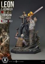 Resident Evil 4 Ultimate Premium Masterline Series Statue 1/4 Leon S. Kennedy vs. Chainsaw Villager Bonus Ver. 76 cm - Image 11