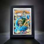 Dragon Ball Z Tamashii Art 3D Relief Picture Son Goku & Dragon 27 cm
