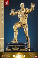 Iron Man Movie Masterpiece Diecast Action Figure 1/6 Iron Man Mark III (Gold Color Version) Hot Toys Exclusive 33 cm - Image 4
