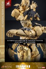 Iron Man Movie Masterpiece Diecast Action Figure 1/6 Iron Man Mark III (Gold Color Version) Hot Toys Exclusive 33 cm - Image 8