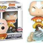 Funko POP! Avatar: The Last Airbender - Aang on Airscooter (GITD) #541 Figure (Special Edition Exclusive Chase)