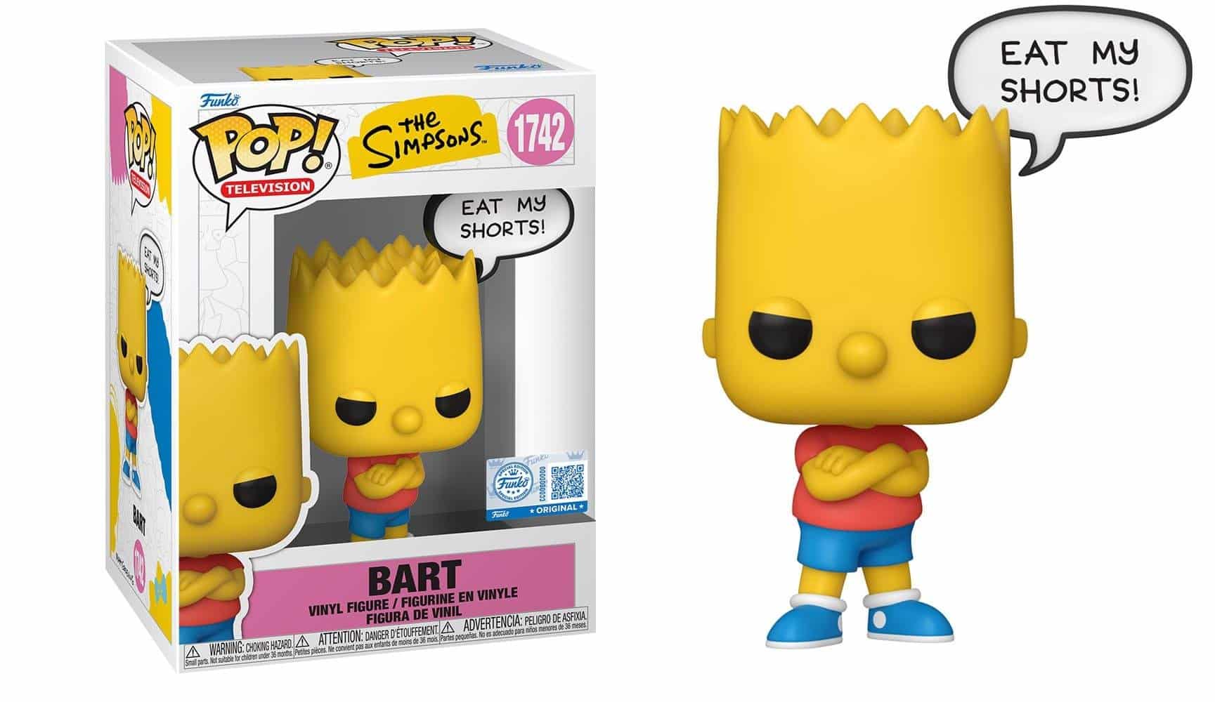 357501-0-0000-figoura-funko-pop-the-simpsons-bart-1742-exclusive Funko POP! The Simpsons - Bart #1742 (Exclusive) - Image 1