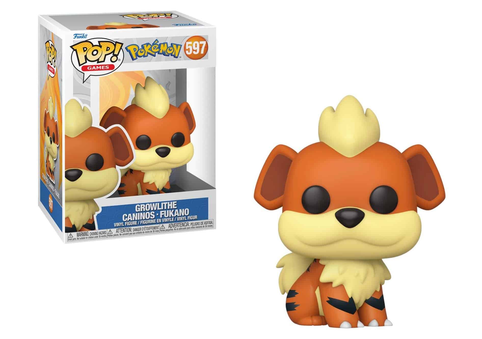241812-0-0000-figoura-funko-pop-pokemon-growlithe-597 Funko POP! Pokemon - Growlithe #597 - Image 1