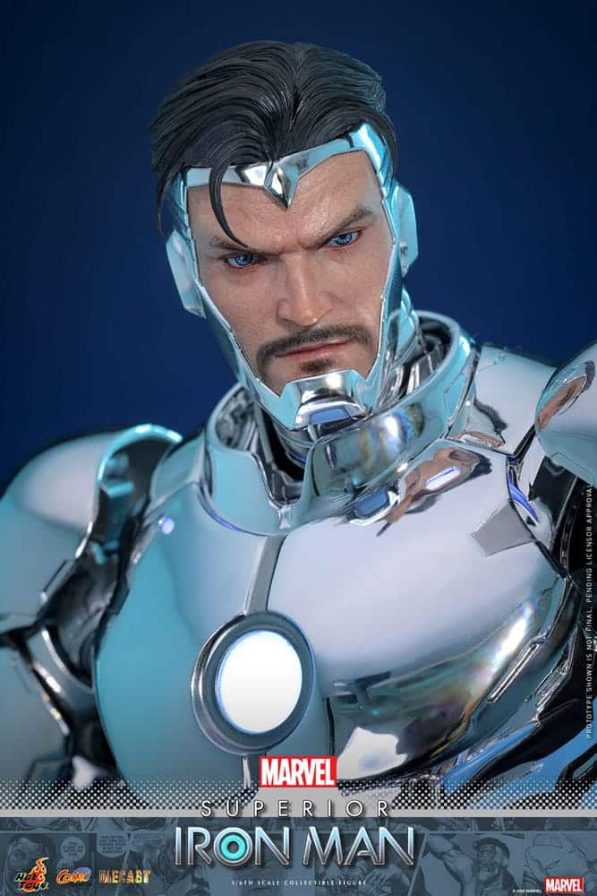 x_hot914709_p Marvel Comic Diecast Masterpiece Action Figure 1/6 Superior Iron Man 32 cm - Image 1