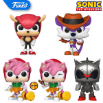 Funko POP! Sonic the Hedgehog - Bundle x 4 Funko Pops (Excluding Chase)