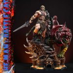 Masters of the Universe Real Elite Masterline Series Statue 1/4 He-Man & Battle Cat Ultimate Bonus Version 86 cm