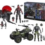 G.I. Joe Classified Series Action Figure & Vehicle Set Snake Eyes & Varmint ATV vs. Stealth Viper & Cobra Stealth Flight Pod (Trubble Bubble) 15 cm