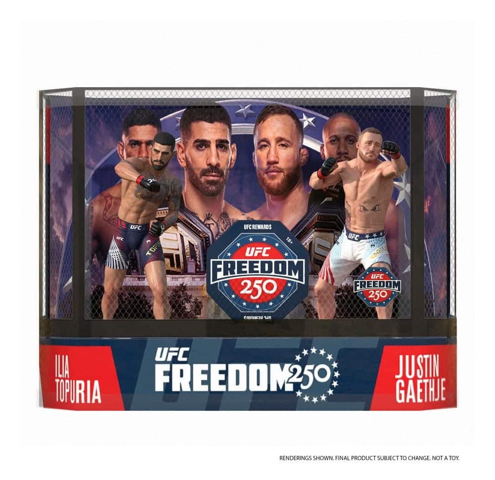 x_mcf20011_e UFC McFarlane’s SportsPicks Action Figures 2-Pack Ilia Topuria vs Justin Gaethje (Freedom 250) 18 cm - Image 1